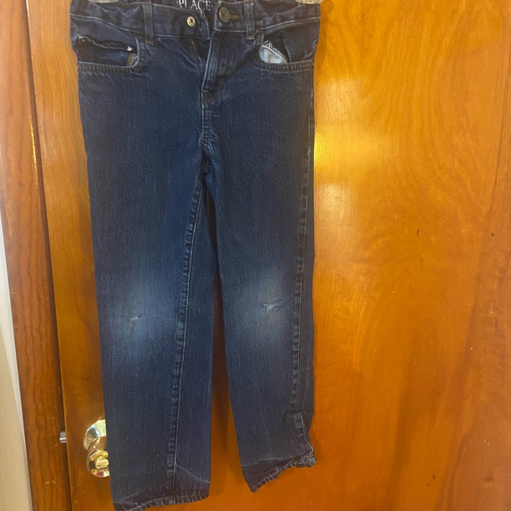 Place Straight Dark Blue Denim Jeans - Picture 1 of 3